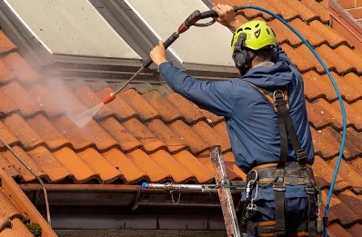 Démoussage et hydrofuge de toiture au Pertre